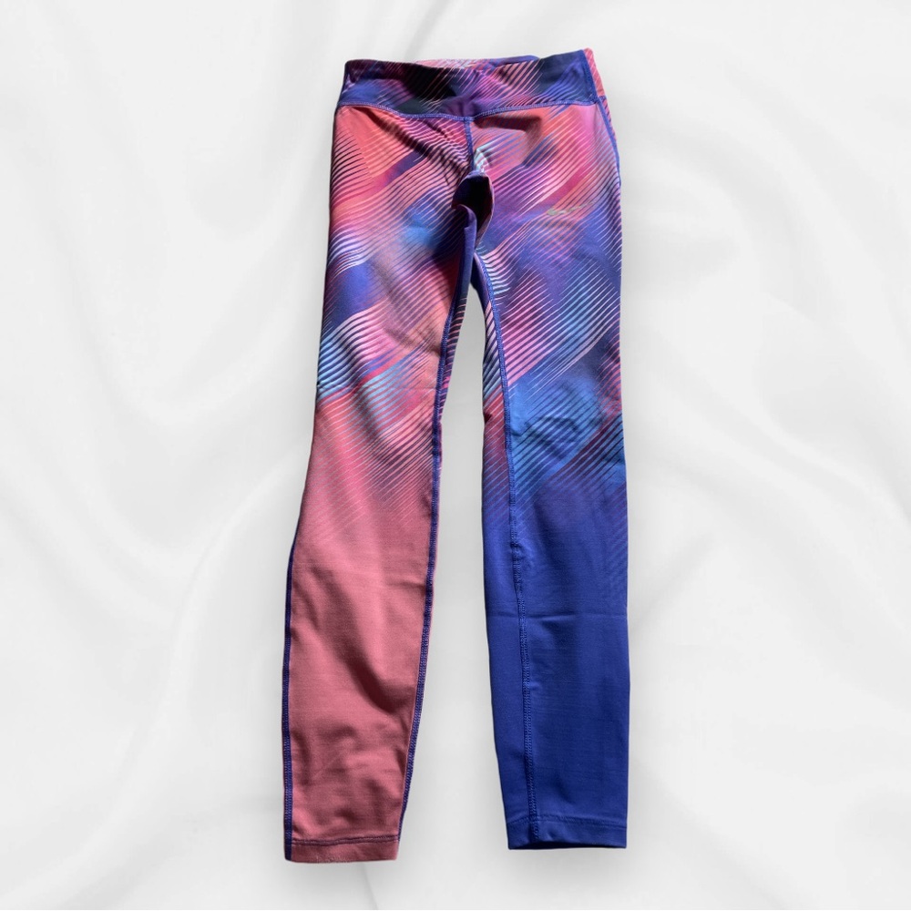 Nike Dri-Fit Running Leggings in Pink, Blue & Purple